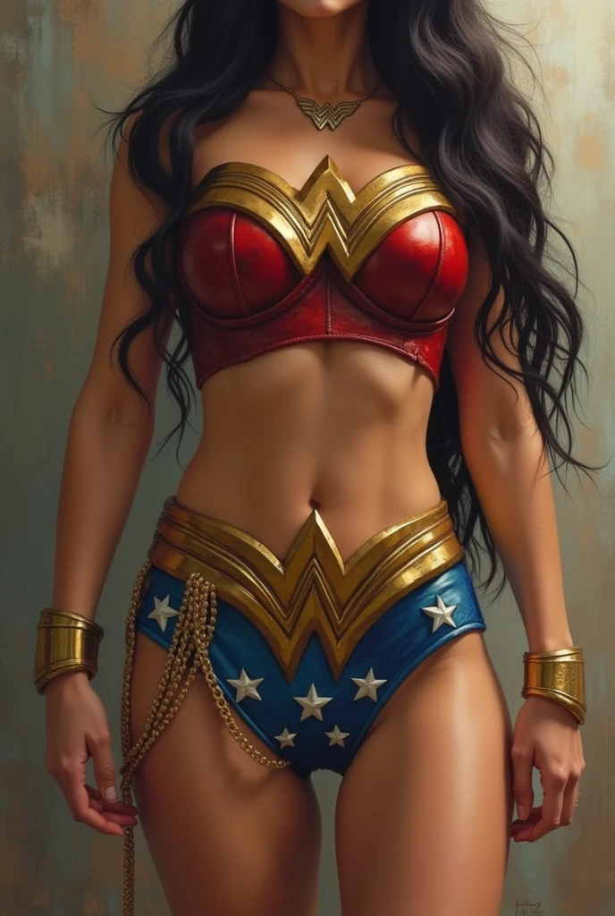 Wonder Woman with penis in crotch