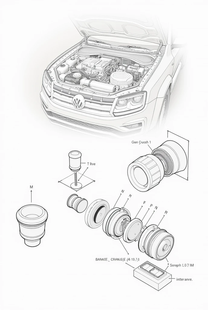 hall sensor of the wolksvagen amarok vehicle technical drawing