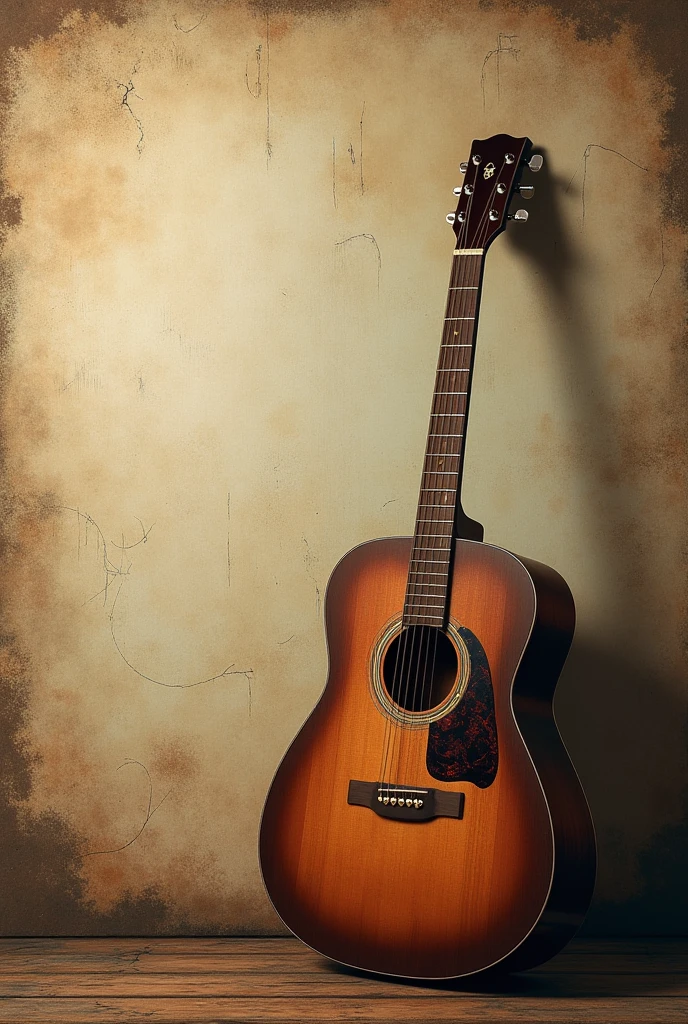 Vintage background with vintage guitar
.A4 size