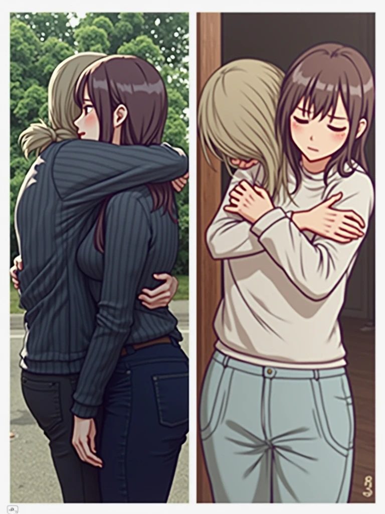 Both of them hugs eachother video