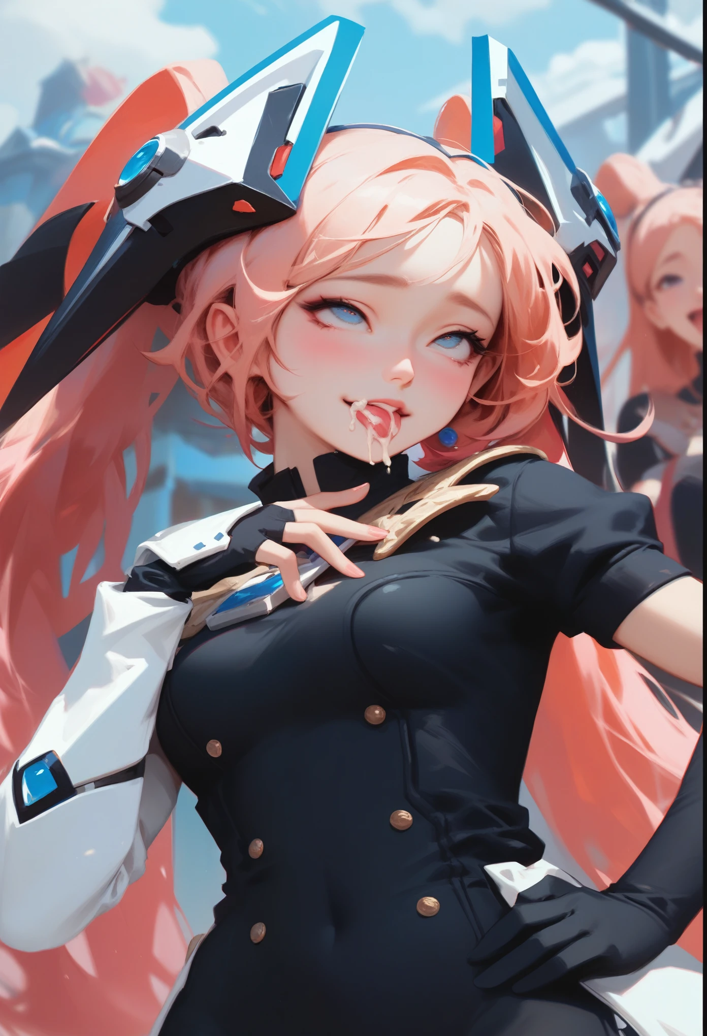 score_9, score_8_up, score_7_up,source_anime, high res image,masterpiece,best quality,girl,cute face,clear skin,simple_background,ahegao, on mouth,