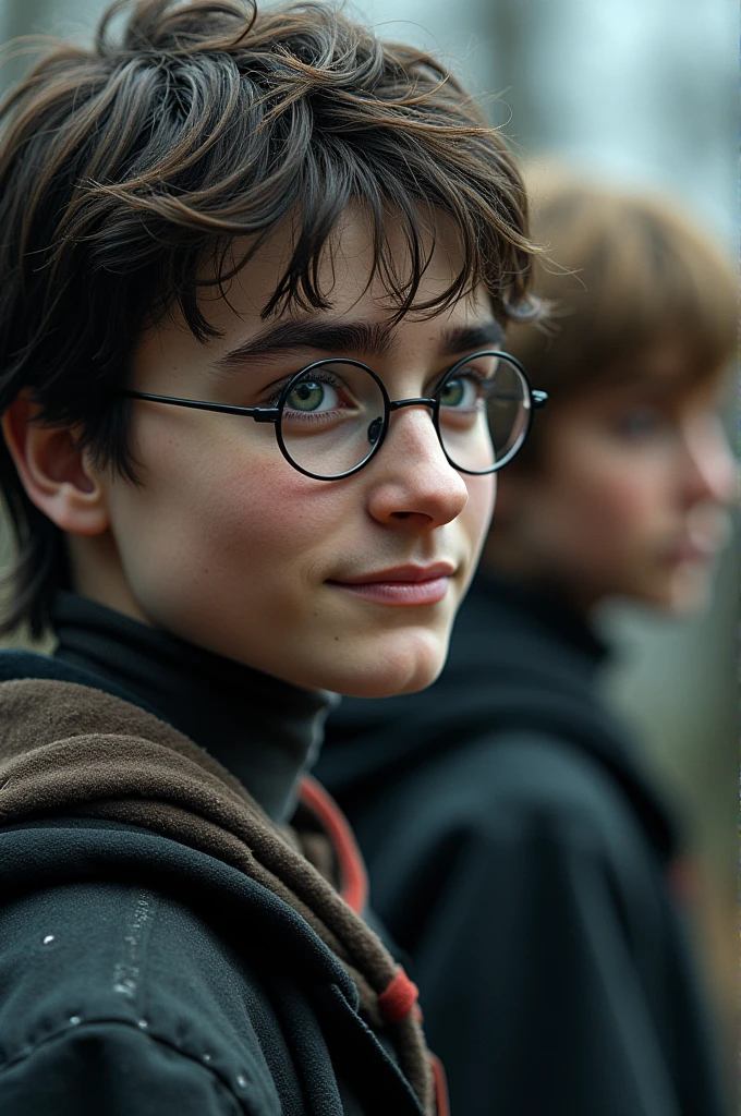 ((best quality)), ((masterpiece)), (detailed), perfect face
A photo of Harry Potter with his friends and robot 