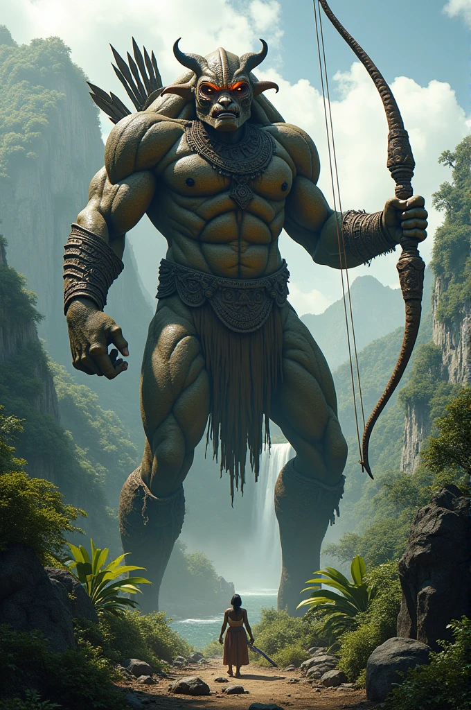 A monster based on Honduras, its culture and that is giant and its weapon is an arrow and a bow