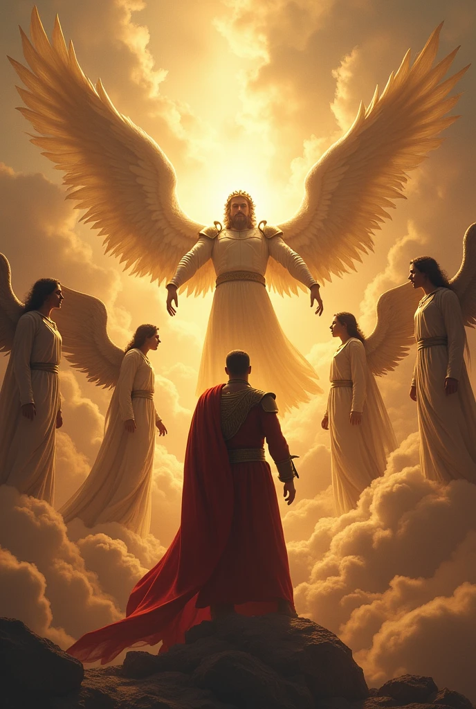 Dictator Nicolas Maduro&#39;s defiance resonated beyond the clouds, reaching the heavenly kingdom. Angels and Archangels, Guardians of divine justice, They listened to his insolence with astonishment and then with anger.. miguel, the warrior archangel, took the floor: "This man has oppressed his people and now dares to challenge the power of heaven.. The time has come for him to face divine justice.".