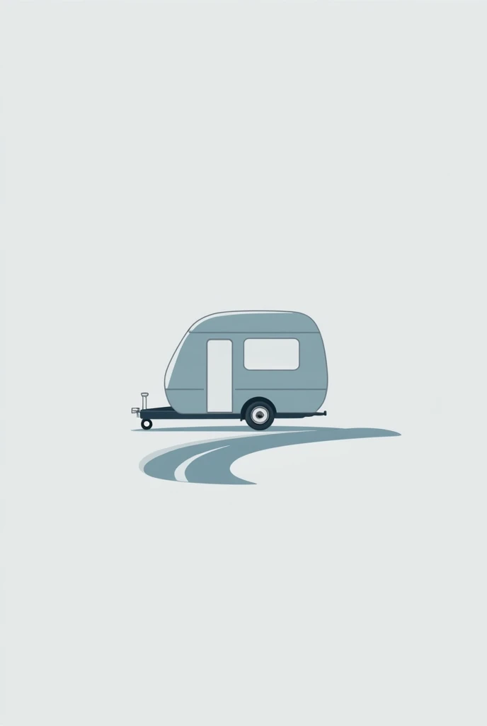 A stylish trailer with clean, sleek lines, creating a simple and elegant look. The trailer is drawn in profile, highlighting only the essential contours. down, a curved line represents a road in a subtle way, symbolizing the journey and movement.
The color palette is minimalist, using neutral tones such as light gray or soft blue to convey a sense of calm and simplicity. the name "Keeping Up with Changes" is positioned next to or below the icon, with a modern, sans serif font, ensuring readability and a contemporary touch.
