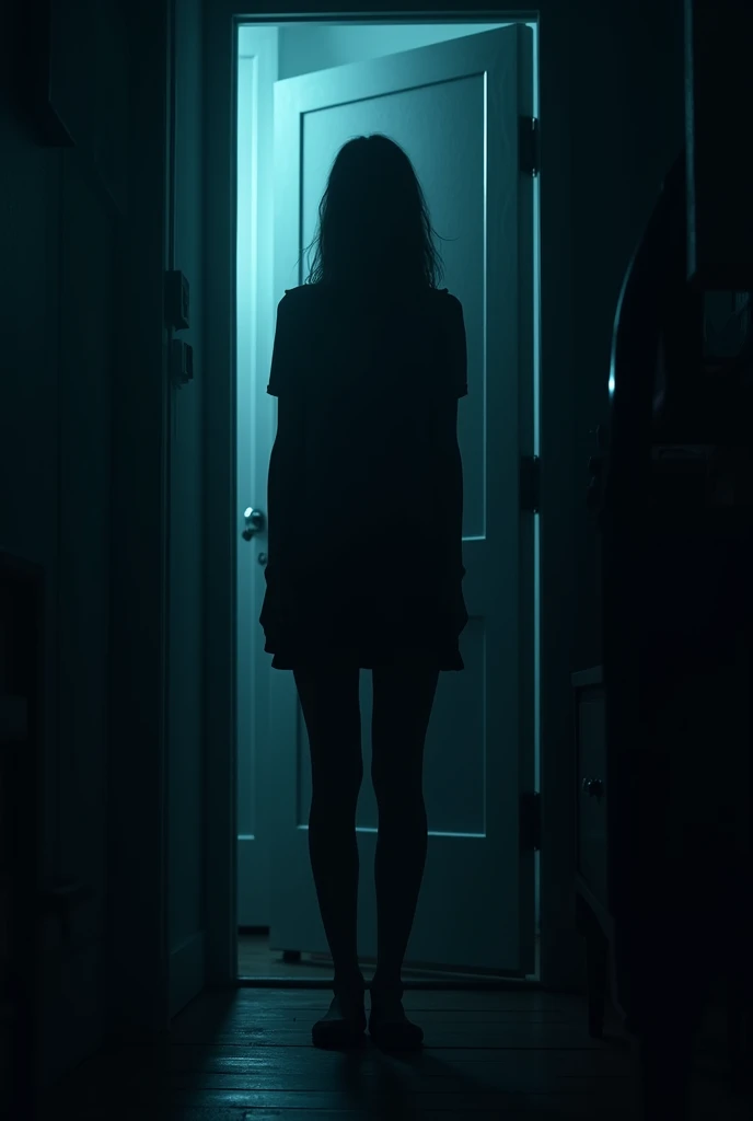 In the dead of night, as she closed the door, someone whispered her name from behind.