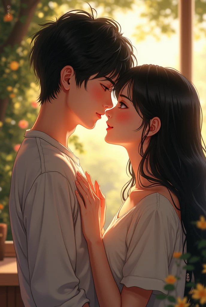 young people in love , Japanese couple, Young men, PICTURE REALISTIC.