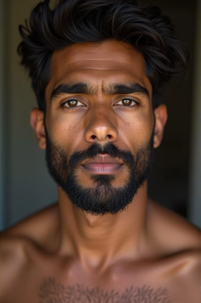 A fully shaved face and srilankan guys
