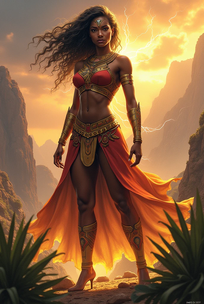 An African female superhero 