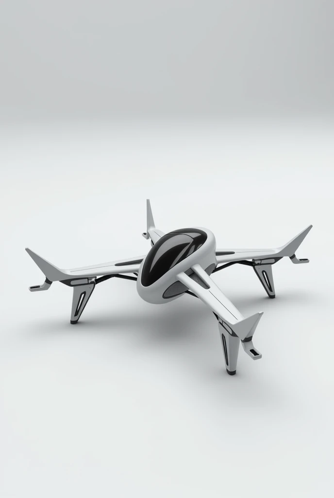 Flying machine, tiny, simple medium, with 4 spikes and 3d