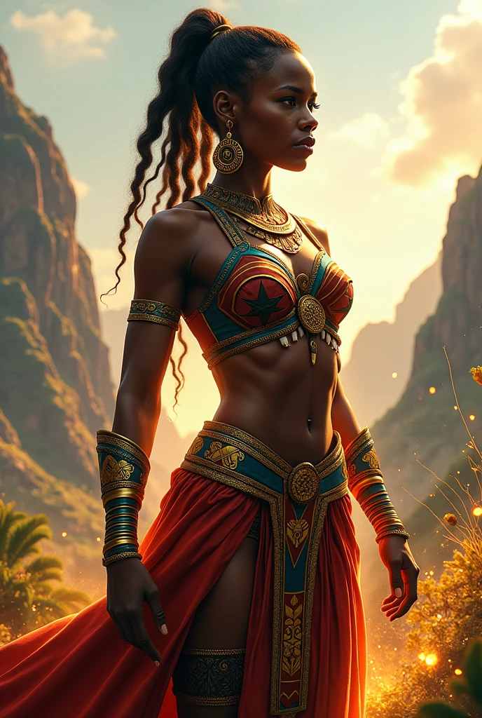 An African female superhero
