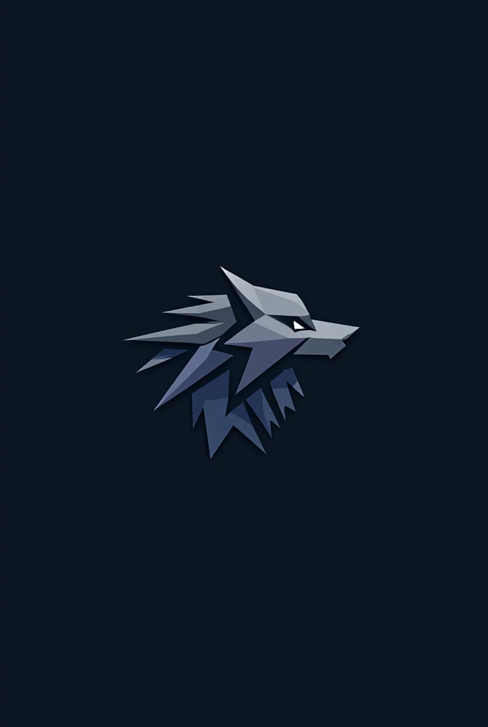 Create a modern and sleek logo for a brand named 'Wolf Mind.' The logo should combine elements of a wolf's head, representing strength, intelligence, and focus, with abstract or geometric shapes to symbolize the mind or thought process. Use a minimalist design style with clean lines, and consider incorporating cool colors like dark blue, gray, or black to convey professionalism and sophistication. The logo should be versatile enough for both digital and print use.