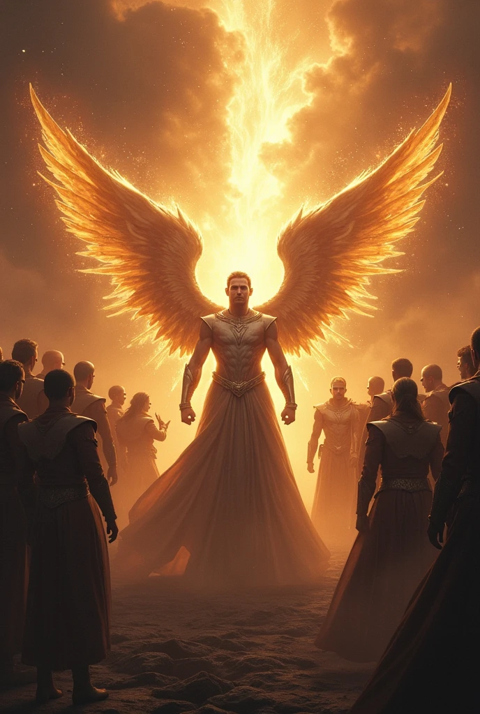 the archangels, led by Miguel, They confronted the dictator's generals, Each one more corrupt and evil than the last.. With relentless strength and determination, The archangels defeated the generals, dispelling the shadows that had corrupted their hearts.