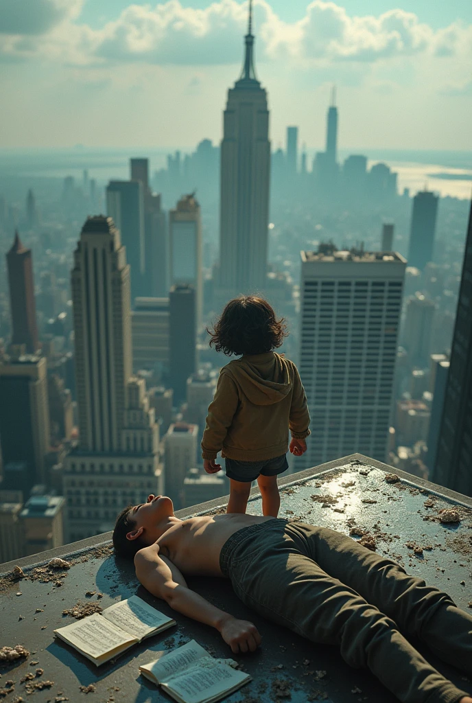 Requiem killed by child with bare hands on top of a building