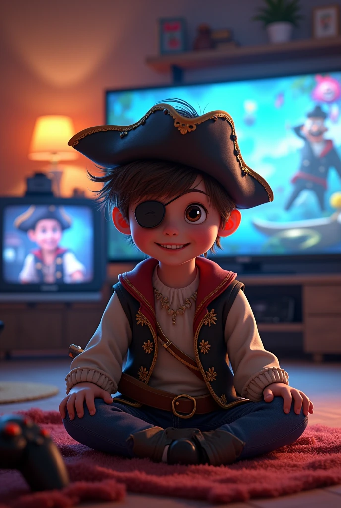 Spanish baby pirate gamer
