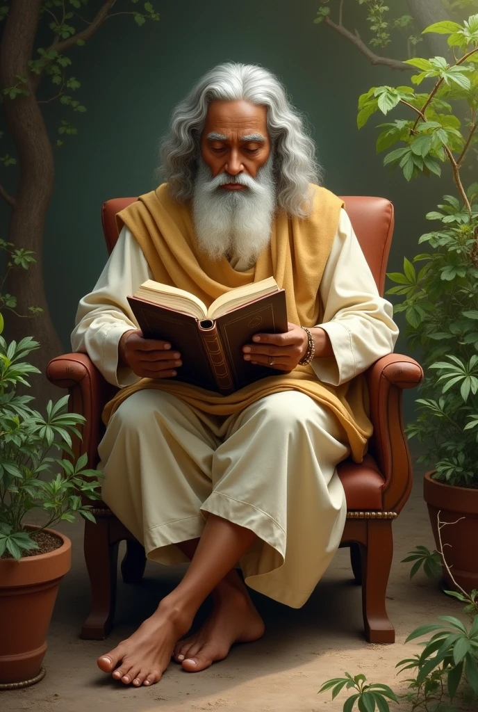 Rabindranath Tagore read a book, undefined, undefined, undefined, undefined, 