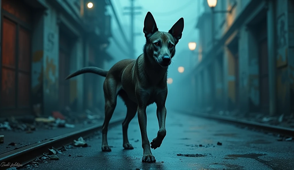 /imagine prompt:prompt: a dog walks like a human human body its head is that of a walking dog realistic skin texture 4k ultra realism, grimdark, City Pop, Dripping Paint, polaroid, Environment modeling, 500px, tessellation, navy blue colors, hackercore, soft lighting, realistic dramatic lighting 8k portrait fine detail photorealism cinematic intricate detail cinematic photorealistic lighting 8k --ar 16:9