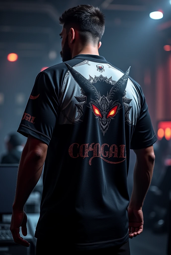 Esports jeresey, in the back of it with the Name writing: DEVIL