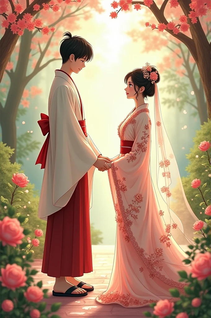 A  boy marring a  japanese girl 