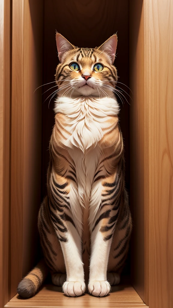 Wood embered fur, cat