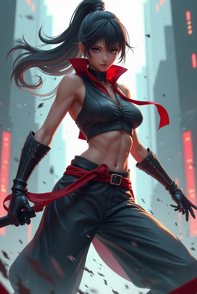 An anime character who is a fighter and is a thin man