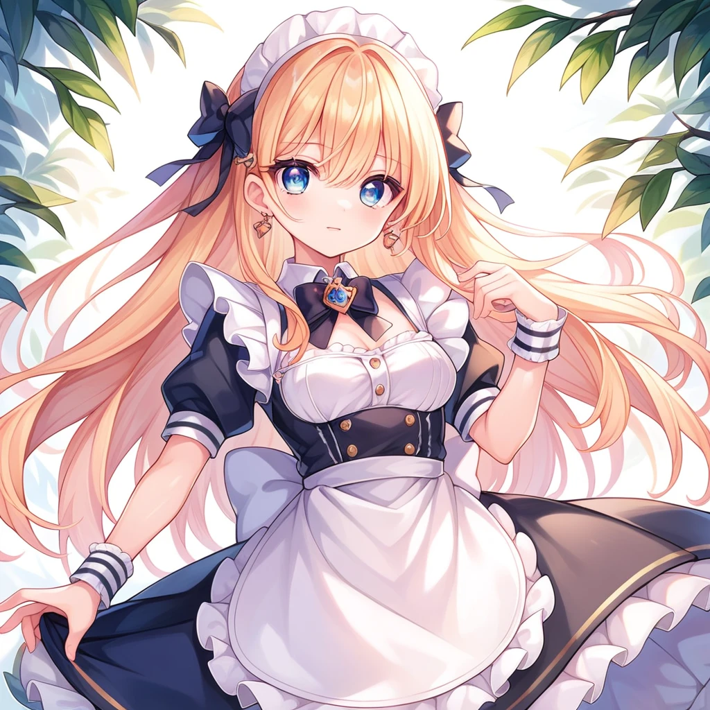 score_9, score_8_superior, score_7_superior (score_9:0.9),score_8_superior,score_7_superior,Anime Style,evaluation_Safety,(PDXL),Maid's Headdress,lira,Maid clothes,One girl,alone,View your viewers,White Background,Medium chest,robot,