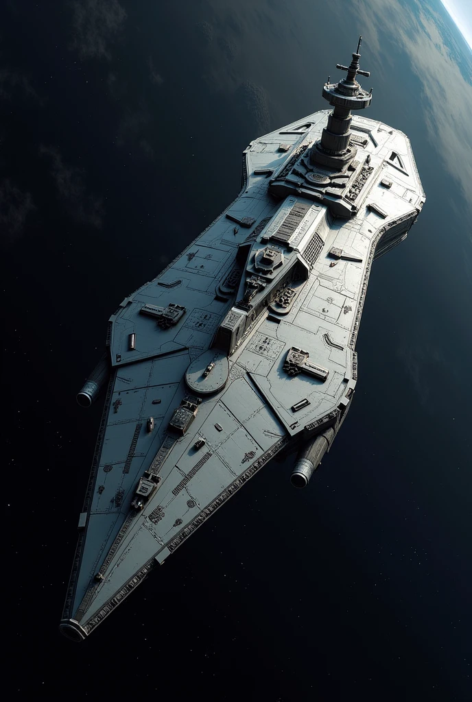 A space war cruiser shaped like Noah's Ark