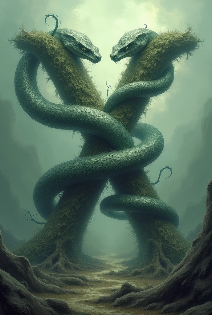 X and U with snakes