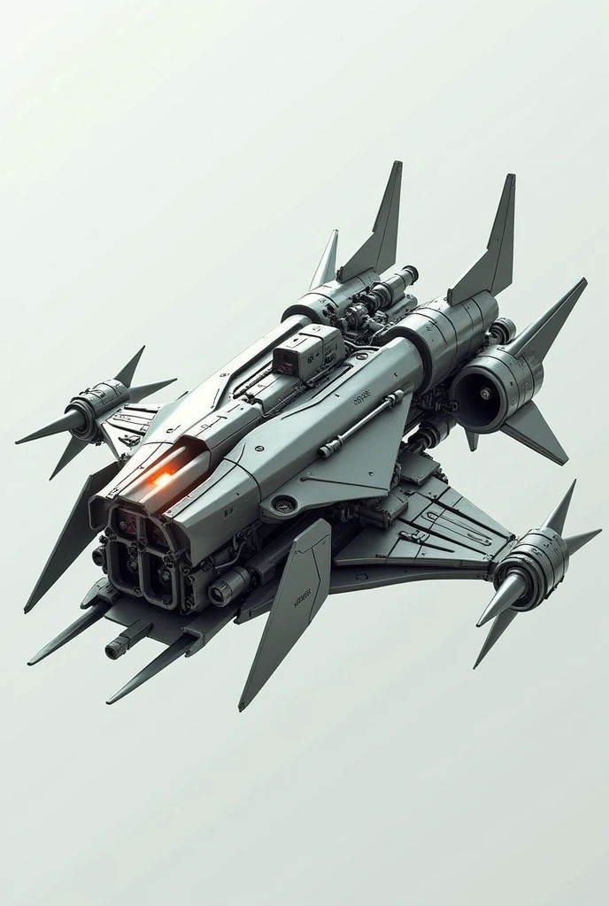 Simple machine that flies, metal and spiked