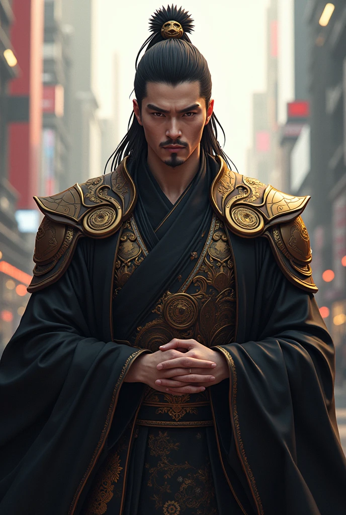 man , Modern Emperor Outfit with the Rinegan and Sharingan