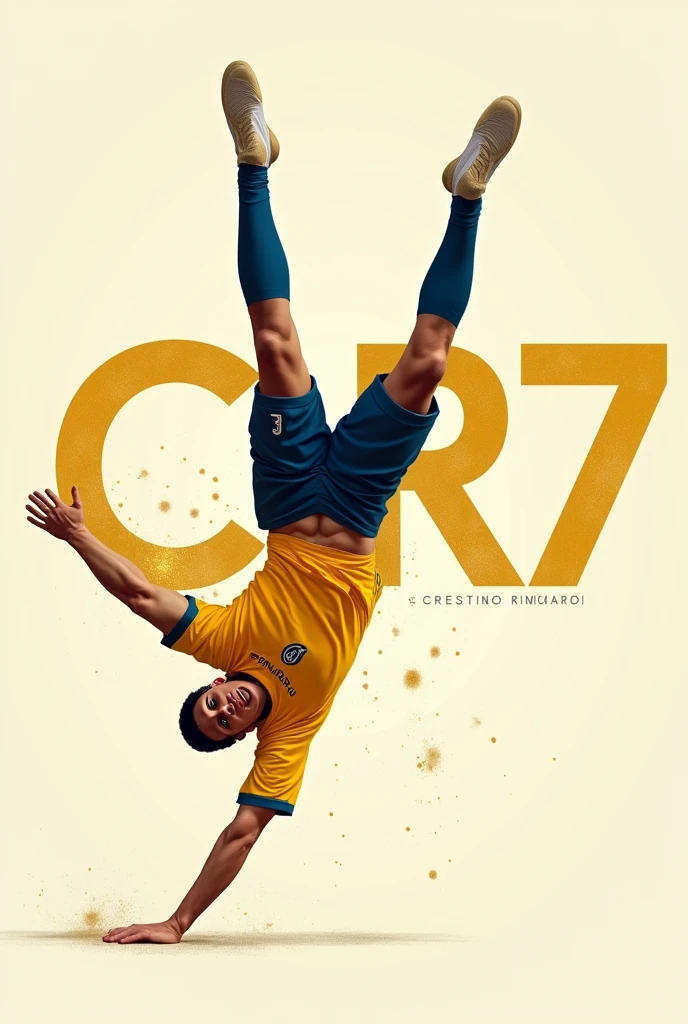 CR7 does a somersault with his number but not his name he must have a gold jersey Profile picture