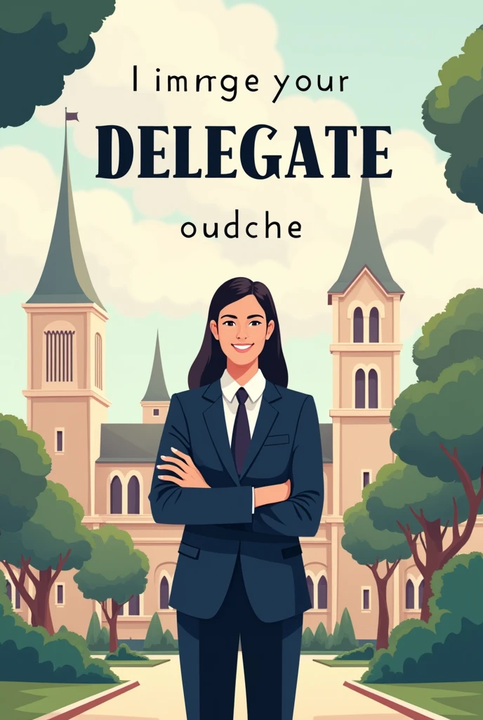 College delegate promotional poster 