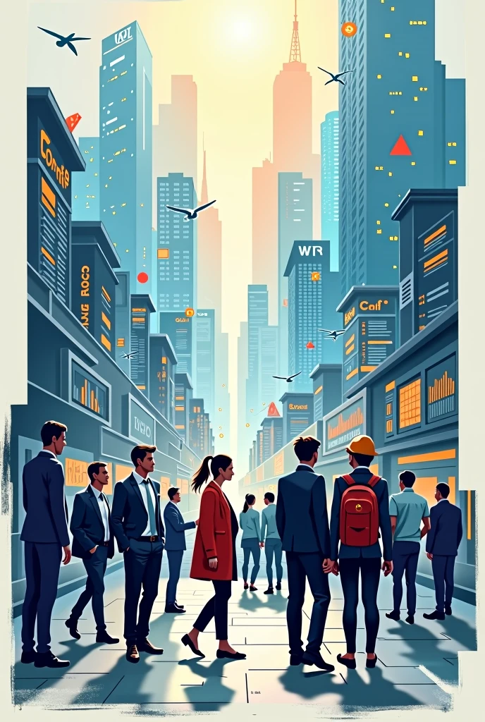 a school folder on the theme of the impact of digitalization on the labor market