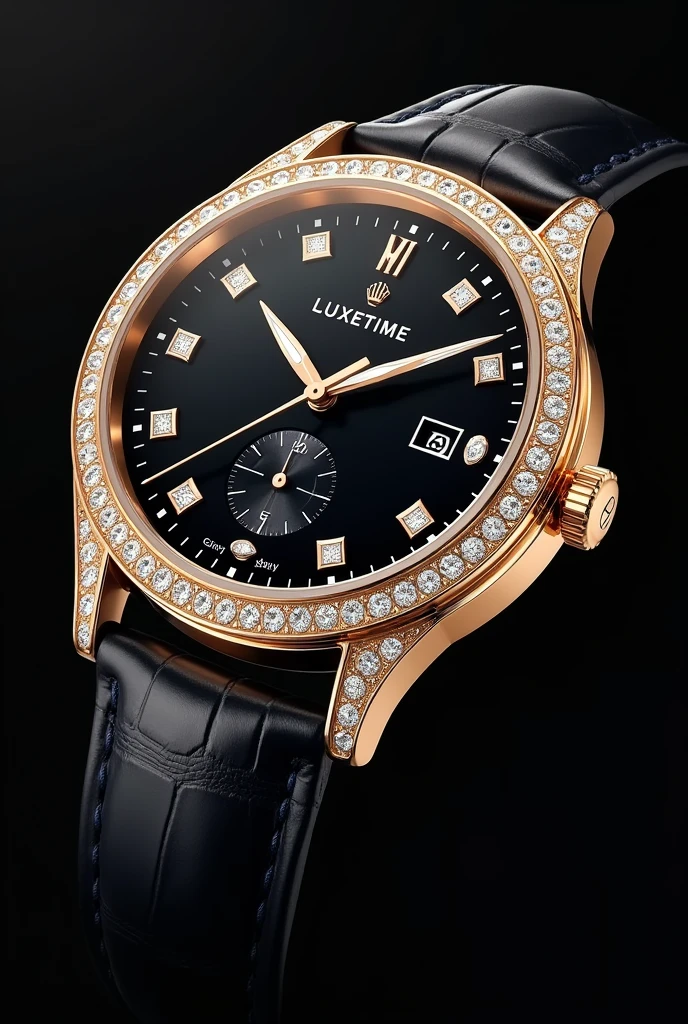 Make a brochure with the following.
Inside the Brochure Section 1: Product Description Description:
LuxeTime es un reloj inteligente de lujo que combina advanced technology con una estética de alta gama. Made with 18 carat gold and set with top quality diamonds, LuxeTime not only offers smart features, but it is also an exquisite piece of jewelry.
Characteristics:
AMOLED Touch Screen: High resolution for clear viewing.
Smart Functions: Health monitoring, Notifications and applications.
connectivity: Bluetooth, compatible con iOS y Android.
endurance: To water and dust.
design Exclusivo: Details in diamonds.
Image Secundaria 1:
Close-up of the detail of the diamonds on the dial.
Image Secundaria 2:
Watch on the wrist of an elegant user.
Image Secundaria 3:
Watch screen interface view.
Section 2: Proceso de Producción
Ubicación de Manufacturing:
LuxeTime is made in Switzerland, Known for its tradition of luxury watchmaking and high-precision craftsmanship.
Working Conditions:
Our Swiss craftsmen work in an environment of excellence with premium working conditions, ensuring quality and precision in every piece.
Stages of Production:
design: Collaboration with high-end designers.
Materials Selection: Use of 18 carat gold and quality diamonds.
Manufacturing: Meticulous assembly and adjustment of each component.
QA: Thorough inspection to ensure perfection.
Finalization: Polished and packaged in luxury cases.
Image:
Charts or illustrations of the production process.
Section 3: Typical Customer Profile Demographics:
Gender: Mainly men, Although there is also demand among women.
AGE: Between 30 and 60 years old.
Social Group: People with high purchasing power, including businessmen, executives and celebrities.
Interests: luxury, advanced technology, high-end fashion.
Image:
Visual representation of the lifestyle