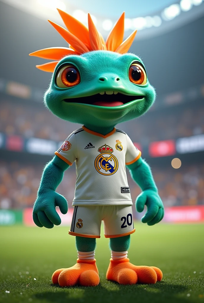 A super sporty Flork with the Real Madrid shirt 