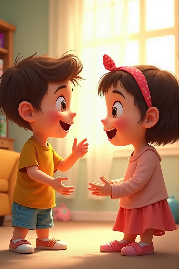 Good afternoon dialogo niño y niña