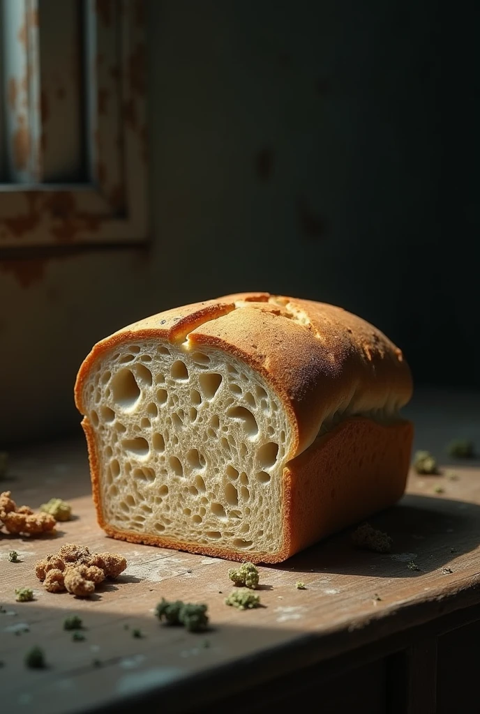 Old bread is not pleasing to the eye 