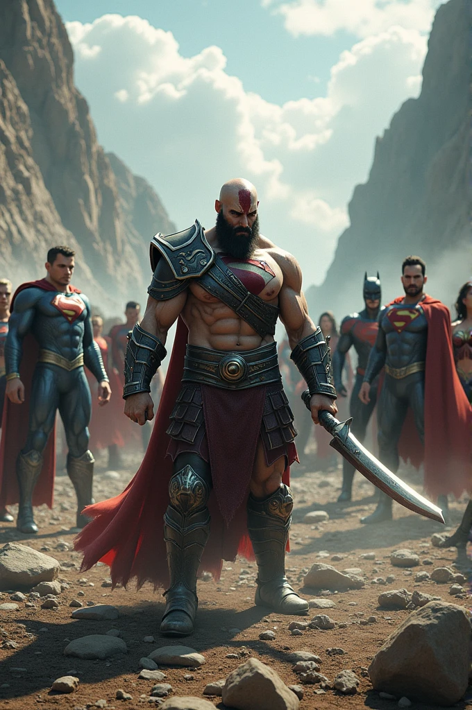 Kratos vs the justice league