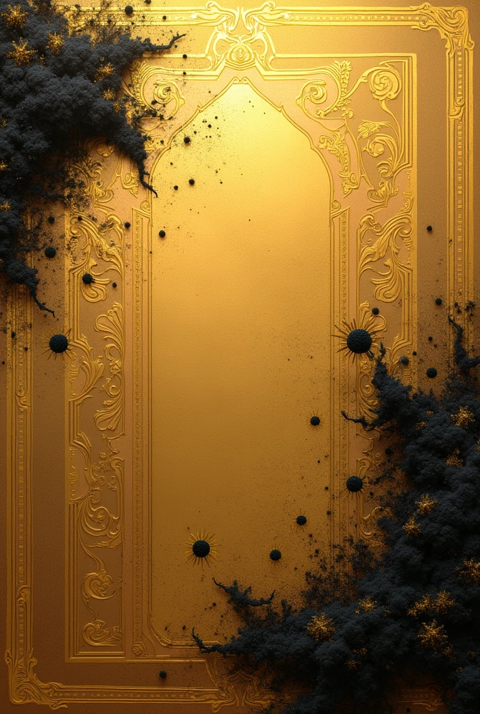 create a gilding background with black astheric spots