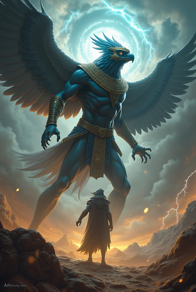 epic battle between Horus, Already an adult, y Seth