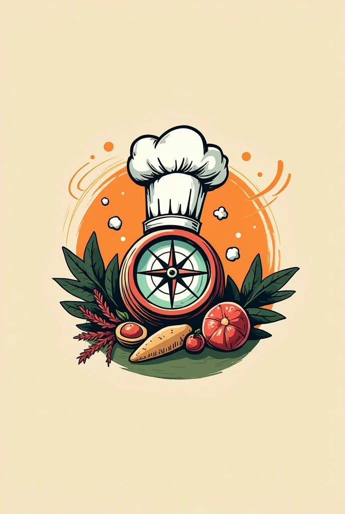 Logo for food and travel vloging channel