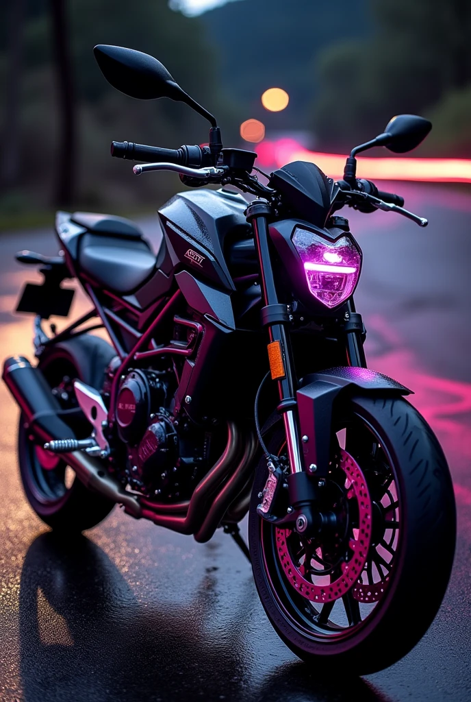 Yamaha mt 03 black e midnight purple