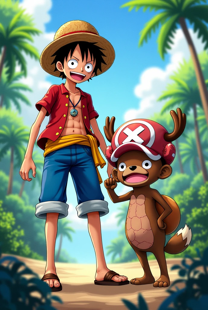 Luffy y choper