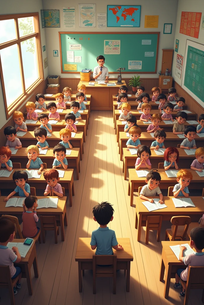 Big classroom with 28 student