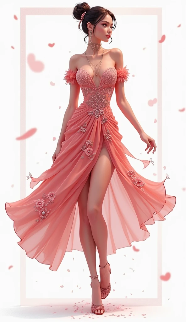 create beautiful clothes, black 2d as in the game Romance Club your stories. so that the clothes were beautiful and creative on a white background