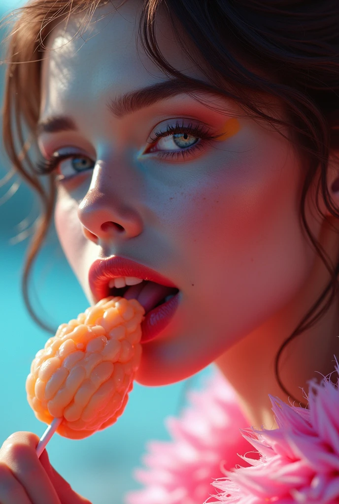 (masterpiece:1.2,Superior Quality,mirror-like,Cinematic Experience,Realistic:2.0,RAW Photos:2.0),8k,wallpaper,Beautiful and sensual female face,(Super sexyな顔:2.0),(Super sexy:2.0),(Super-functional:2.0),(dynamic:2.0),A woman licking a lollipop seductively2.0),(Stick out your tongue and lick:2.0),(pop:2.0),(progressive:2.0),(psychedelic:2.0),Vector art,(Flat Design:2.0),(Background is candy:2.0),(Detailed face:2.0)