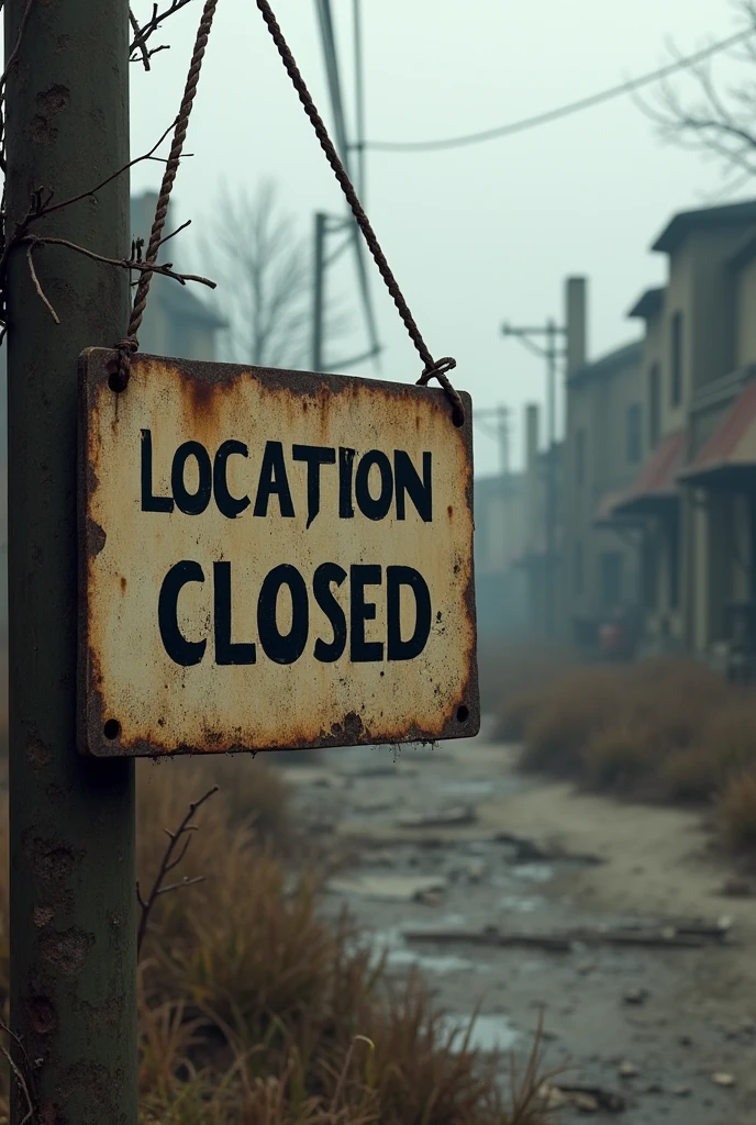 A sign that says closed and dayz
