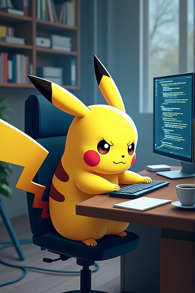 A programmer pikachu