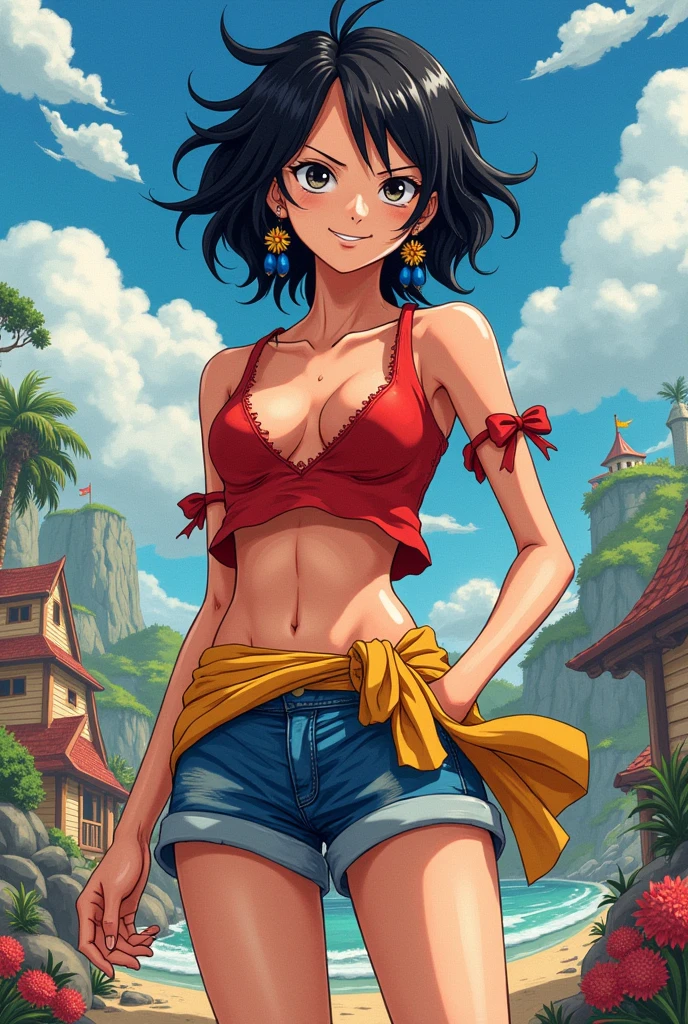 La hermana gemela de luffy del anime de onepiece