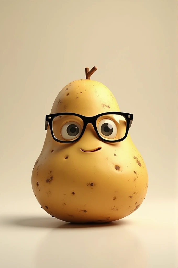 Potato with glasses 